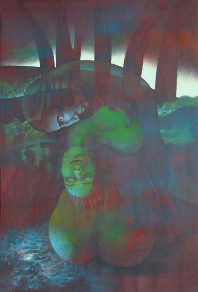 Árbol — Acrílico sobre lienzo 100 x 70 cm