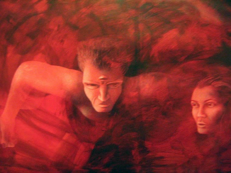Caos — Acrílico sobre lienzo 70 x 100 cm