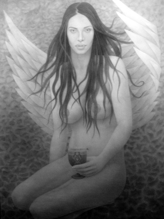 Copa de Verena / Sölden — Grafito sobre papel 100 x 70 cm