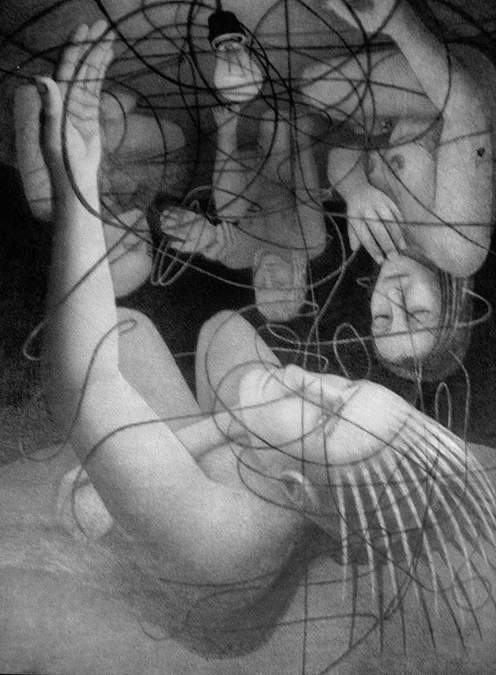 Hogar — Grafito sobre papel 70 x 50 cm