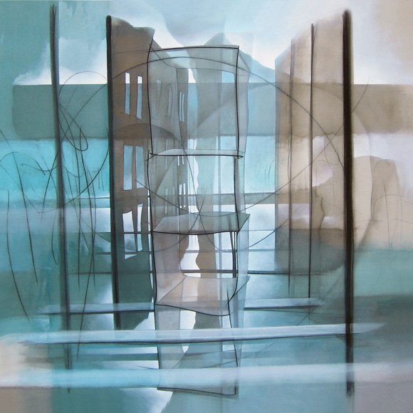 Horizontes — Acrílico sobre lienzo 150 x 150 cm