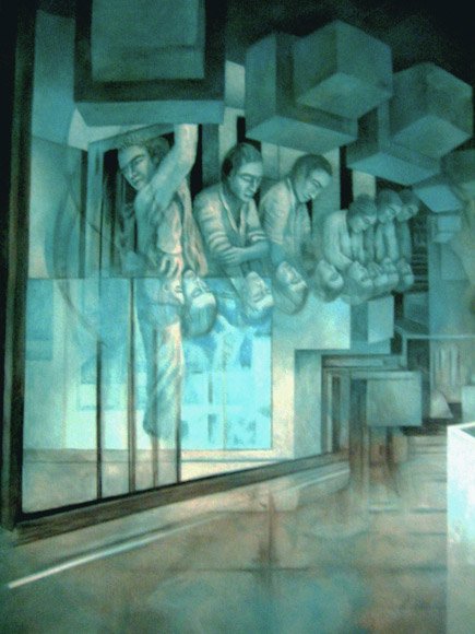 En Tránsito — Acrílico sobre lienzo 100 x 70 cm