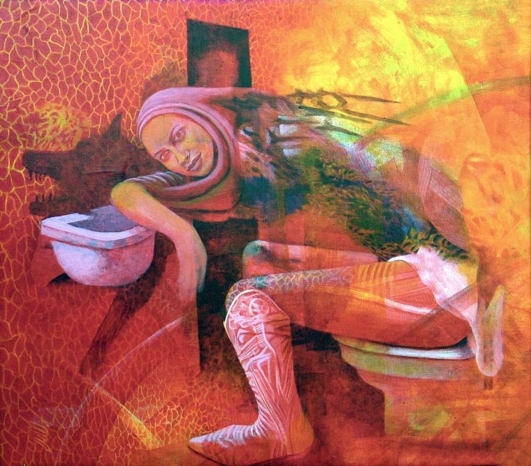 Lobo — Acrílico sobre lienzo 50 x 70 cm