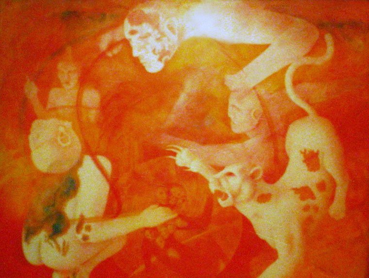 Revolución — Acrílico sobre lienzo 100 x 130 cm