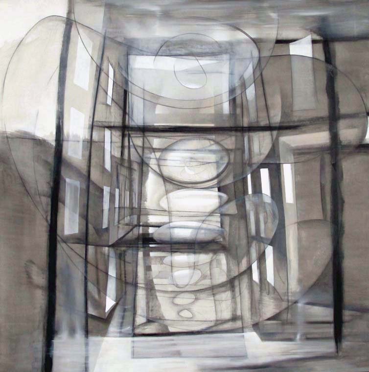Sant Joan — Acrílico y grafito sobre lienzo 150 x 150 cm