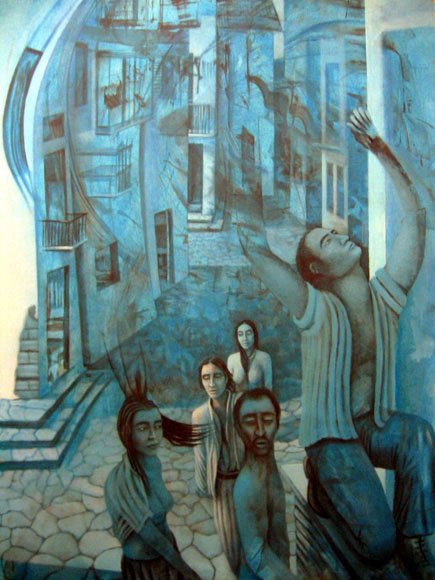 Tramontana — Acrílico sobre lienzo 100 x 70 cm