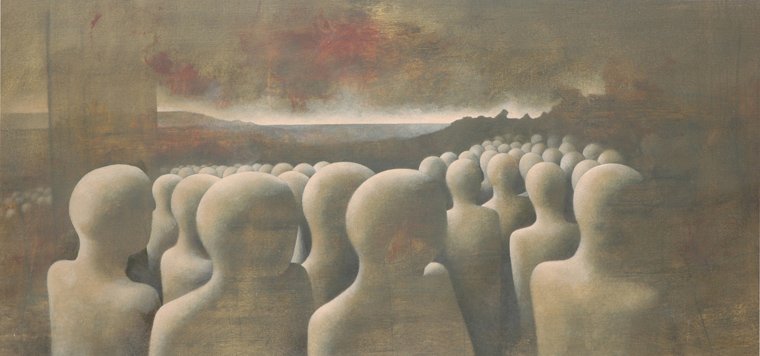 COSTERO — Acrílico y grafito sobre lienzo 90 x 170 cm